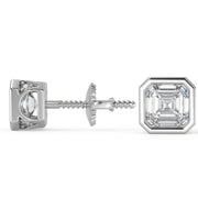 Eve Asscher Cut Bezel Earrings - Nivetta